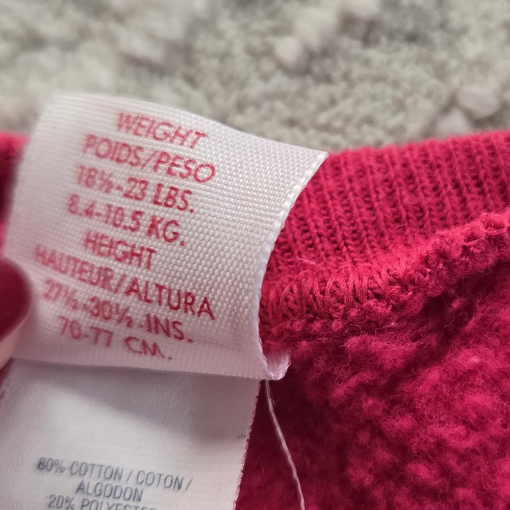 Vintage 1990s Buster Brown Fuschia Pink Sheep Sweatshirt